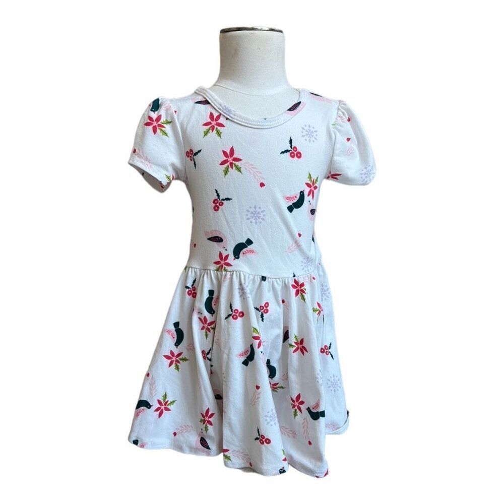 NWT Baby Girls DotDot Smile Christmas Holiday Print Ballerina Dress  Sz 12-24 mo